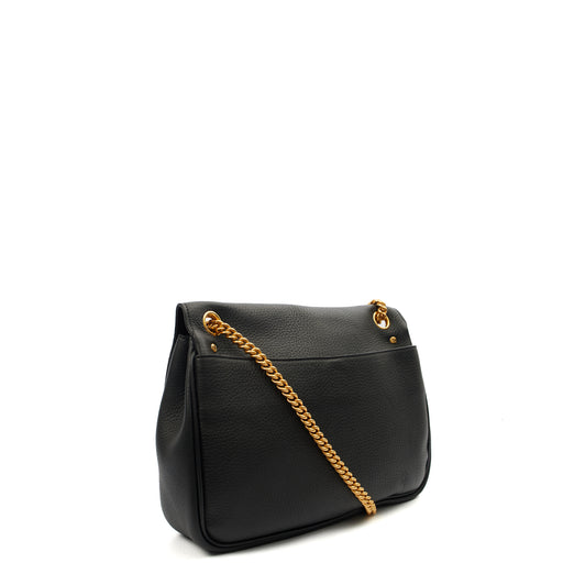 Picture of Mulberry Satchel Darley Shoulder Bag  in Black, Leather