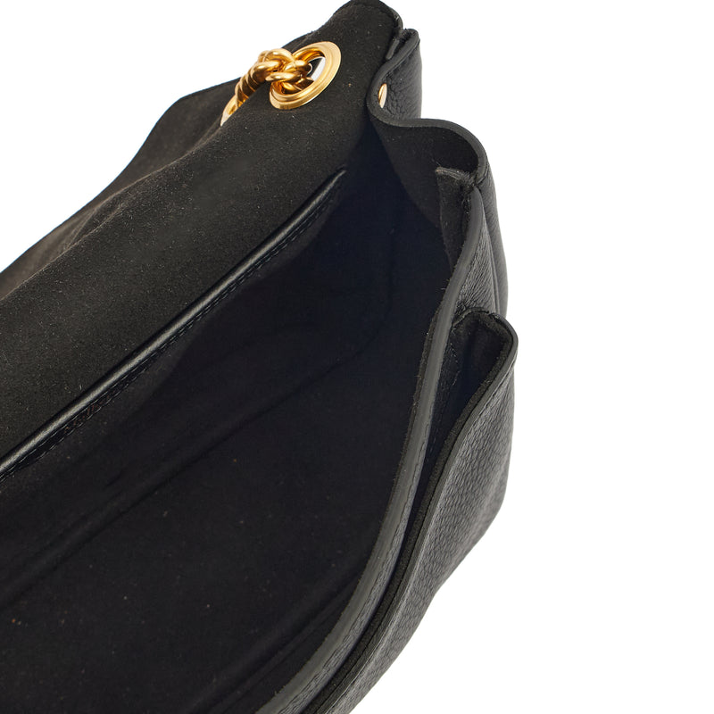 Picture of Mulberry Satchel Darley Shoulder Bag  in Black, Leather