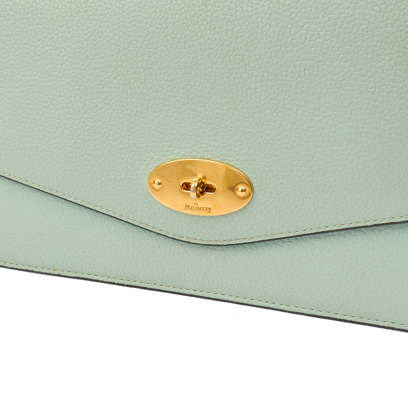 Picture of Mulberry Cross Body Darley Shoulder Bag  in Mint, Calfskin Leather