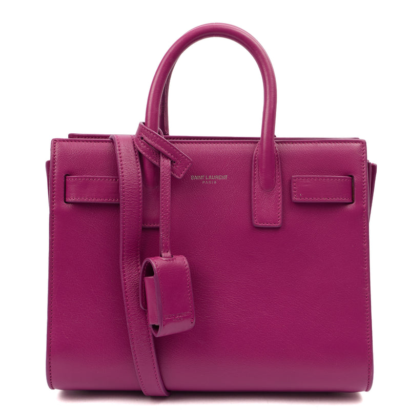 Picture of Saint Laurent Tote Sac de Jour Nano in Pink, Calfskin Leather