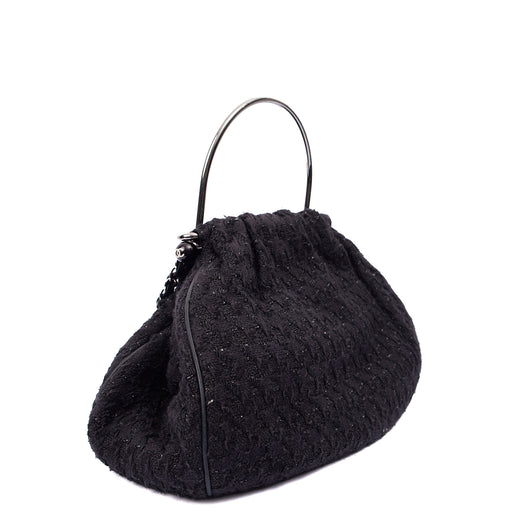Picture of Chanel Top Handle Tweed Top Handle in Black, Fabric