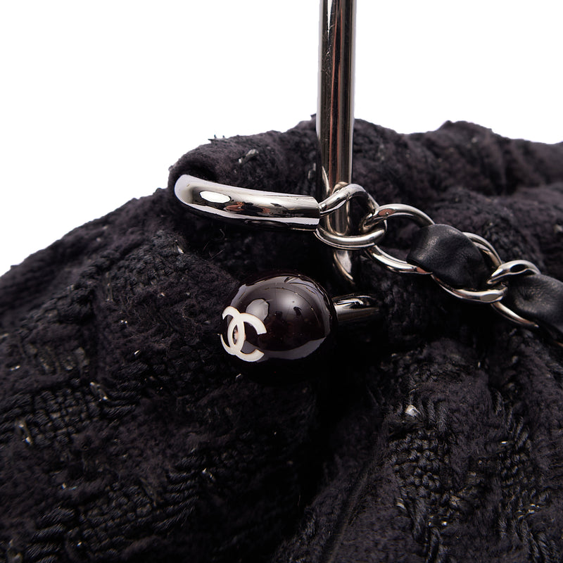 Picture of Chanel Top Handle Tweed Top Handle in Black, Fabric