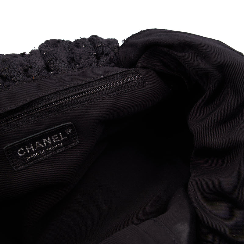 Picture of Chanel Top Handle Tweed Top Handle in Black, Fabric