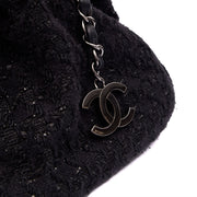 Picture of Chanel Top Handle Tweed Top Handle in Black, Fabric