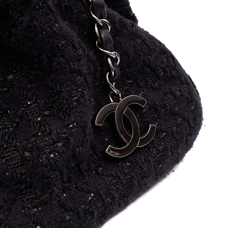 Picture of Chanel Top Handle Tweed Top Handle in Black, Fabric