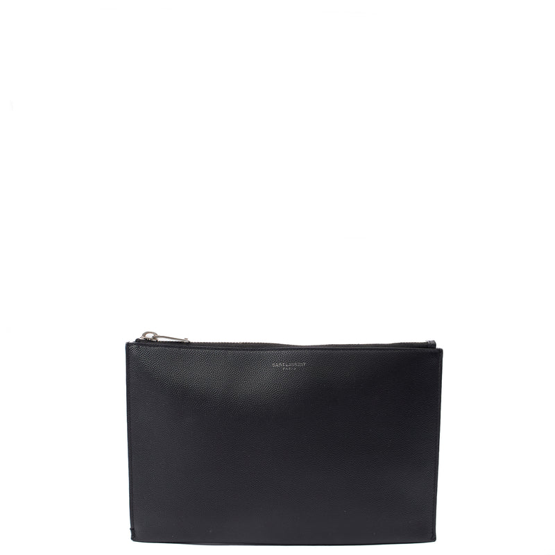 Picture of Saint Laurent Clutch Pouch in Black, Leather