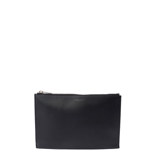 Picture of Saint Laurent Clutch Pouch in Black, Leather