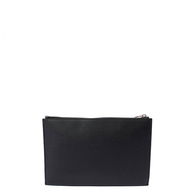 Picture of Saint Laurent Clutch Pouch in Black, Leather