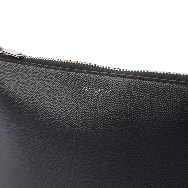 Picture of Saint Laurent Clutch Pouch in Black, Leather