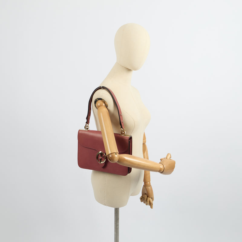 Gucci Shoulder Bag 1973 Crossbody in Pink, Leather