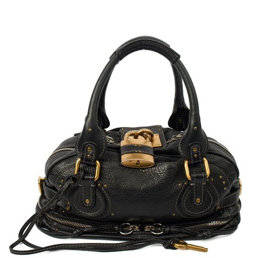 Picture of Chloe Shoulder Bag Paddington in Black, Leather