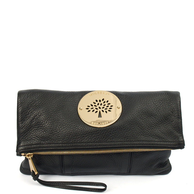 Picture of Mulberry Clutch Daria Pouch in Black, Calfskin Leather