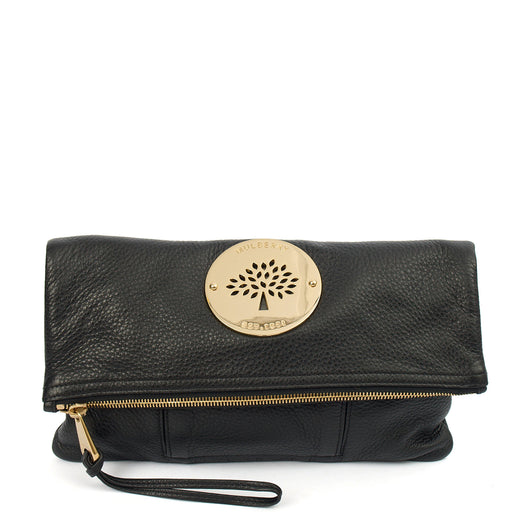 Picture of Mulberry Clutch Daria Pouch in Black, Calfskin Leather