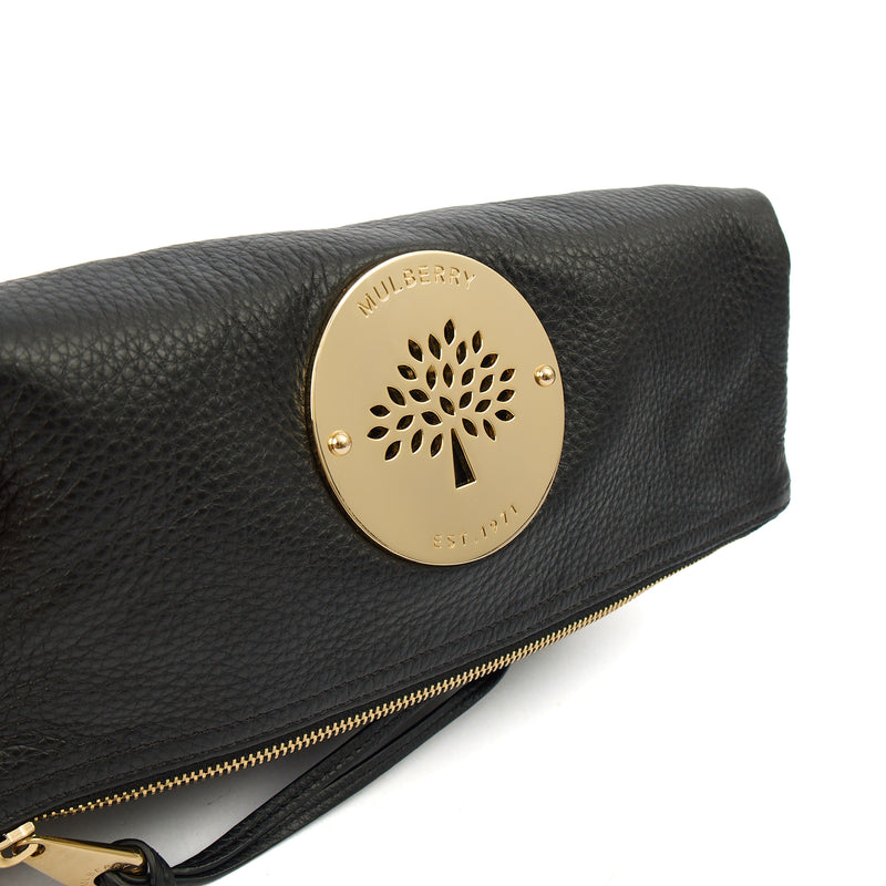 Picture of Mulberry Clutch Daria Pouch in Black, Calfskin Leather