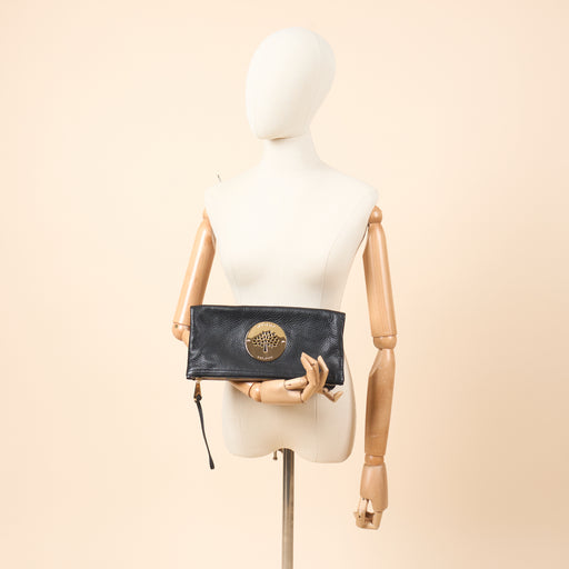 Picture of Mulberry Clutch Daria Pouch in Black, Calfskin Leather