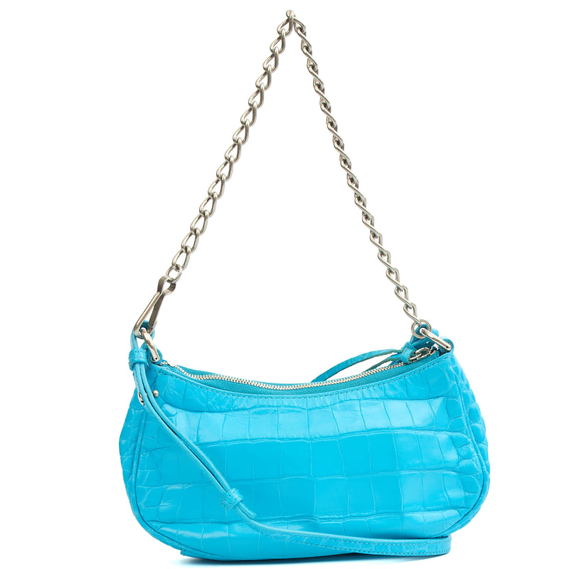 Picture of Balenciaga Cross Body Le Cagole S in Blue, Exotic Effect Leather