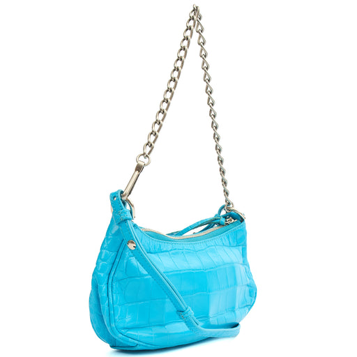 Picture of Balenciaga Cross Body Le Cagole S in Blue, Exotic Effect Leather