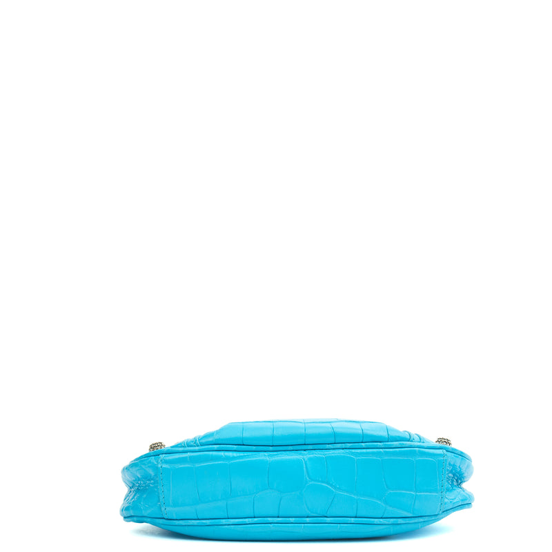 Picture of Balenciaga Cross Body Le Cagole S in Blue, Exotic Effect Leather