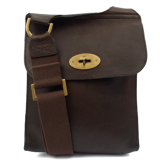 Picture of Mulberry Cross Body Antony in Brown, Calfskin Leather