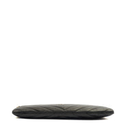 Picture of Saint Laurent Clutch Cassandre Zipped Pouch - Large in Black, Leather