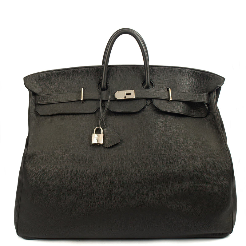 Hermes HAC 60 in Black, Togo Leather