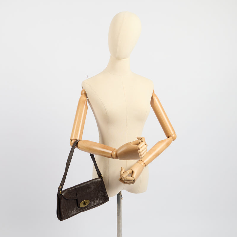 Mulberry Shoulder Bag Zinia  in Brown, Leather