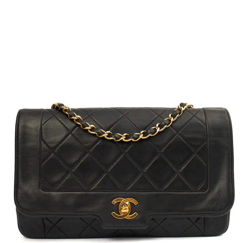 Picture of Chanel Shoulder Bag Diana - Medium in Black, Lambskin Leather