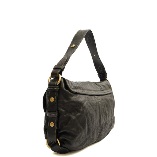 Picture of Mulberry Shoulder Bag Hayden in Black, Calfskin Leather