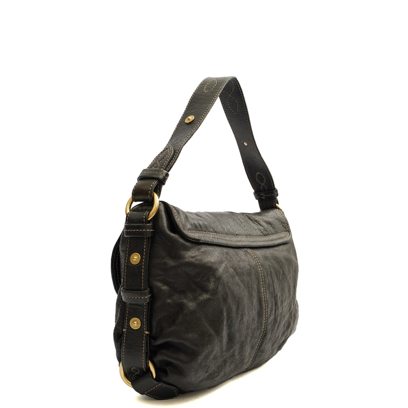 Picture of Mulberry Shoulder Bag Hayden in Black, Calfskin Leather