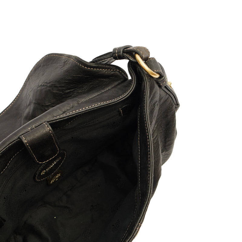 Picture of Mulberry Shoulder Bag Hayden in Black, Calfskin Leather