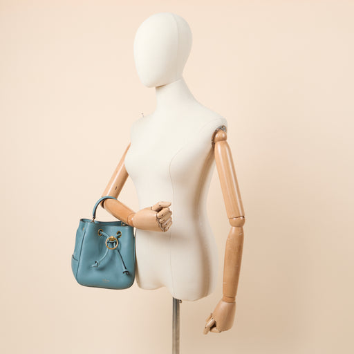 Picture of Mulberry Top Handle Hampstead - Small in Blue, Calfskin Leather