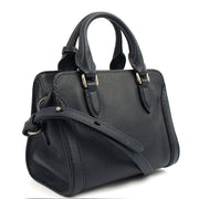 Picture of Alexander McQueen Cross Body Skull Bag - Small in Navy, Leather