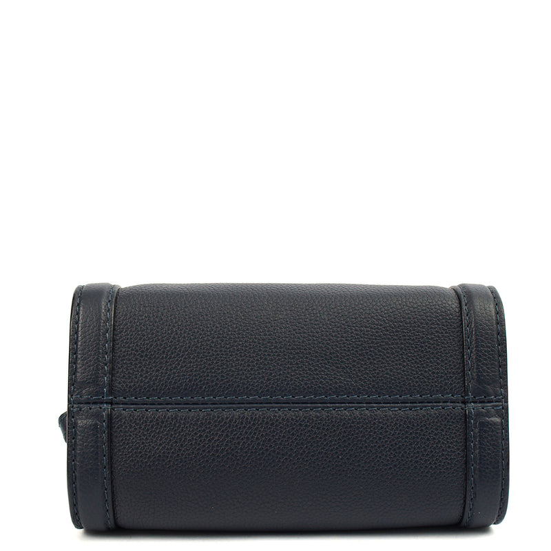 Picture of Alexander McQueen Cross Body Skull Bag - Small in Navy, Leather