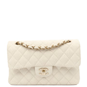 Picture of Chanel Shoulder Bag Classic Double Flap - Small in White, Caviar Leather