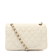 Picture of Chanel Shoulder Bag Classic Double Flap - Small in White, Caviar Leather