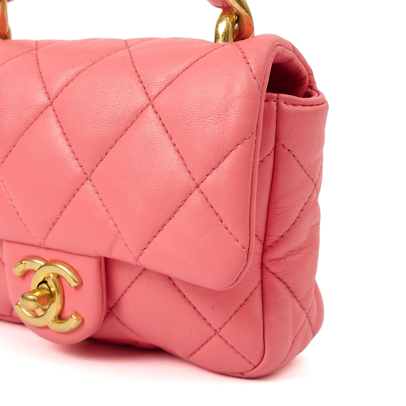Picture of Chanel Cross Body Funky Town Flap Bag - Mini in Pink, Calfskin Leather