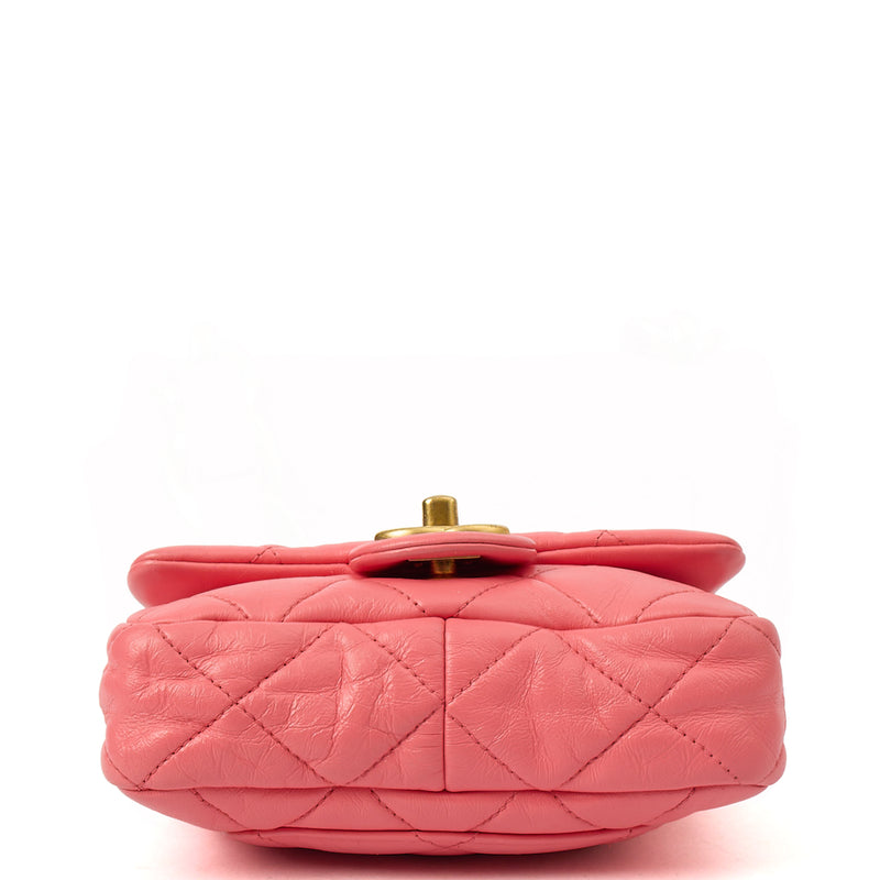 Picture of Chanel Cross Body Funky Town Flap Bag - Mini in Pink, Calfskin Leather