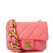 Picture of Chanel Cross Body Funky Town Flap Bag - Mini in Pink, Calfskin Leather