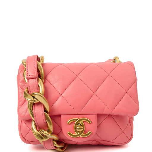 Picture of Chanel Cross Body Funky Town Flap Bag - Mini in Pink, Calfskin Leather