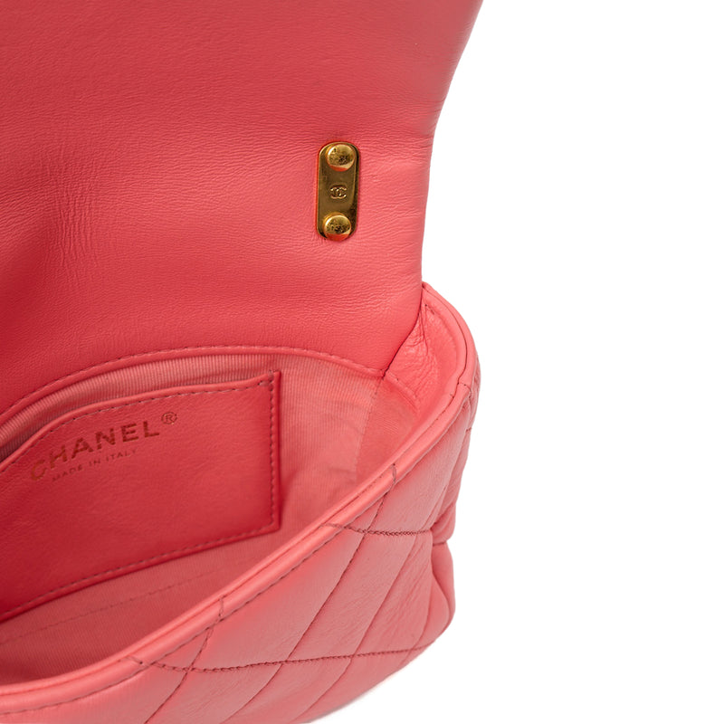 Picture of Chanel Cross Body Funky Town Flap Bag - Mini in Pink, Calfskin Leather