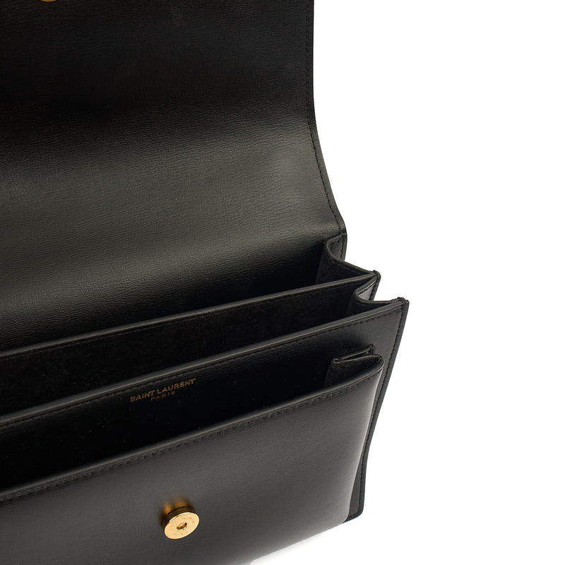 Picture of Saint Laurent Cross Body Sunset - Small in Black, Calfskin Leather