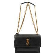 Picture of Saint Laurent Cross Body Sunset - Small in Black, Calfskin Leather