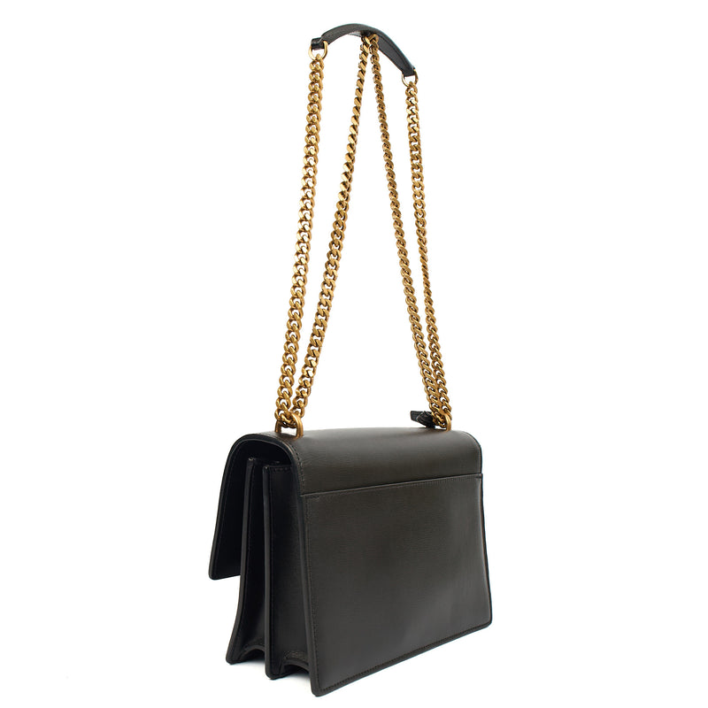 Picture of Saint Laurent Cross Body Sunset - Small in Black, Calfskin Leather