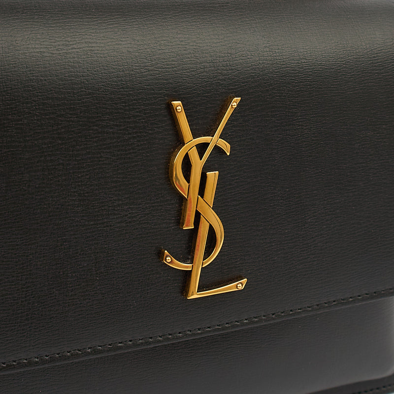 Picture of Saint Laurent Cross Body Sunset - Small in Black, Calfskin Leather