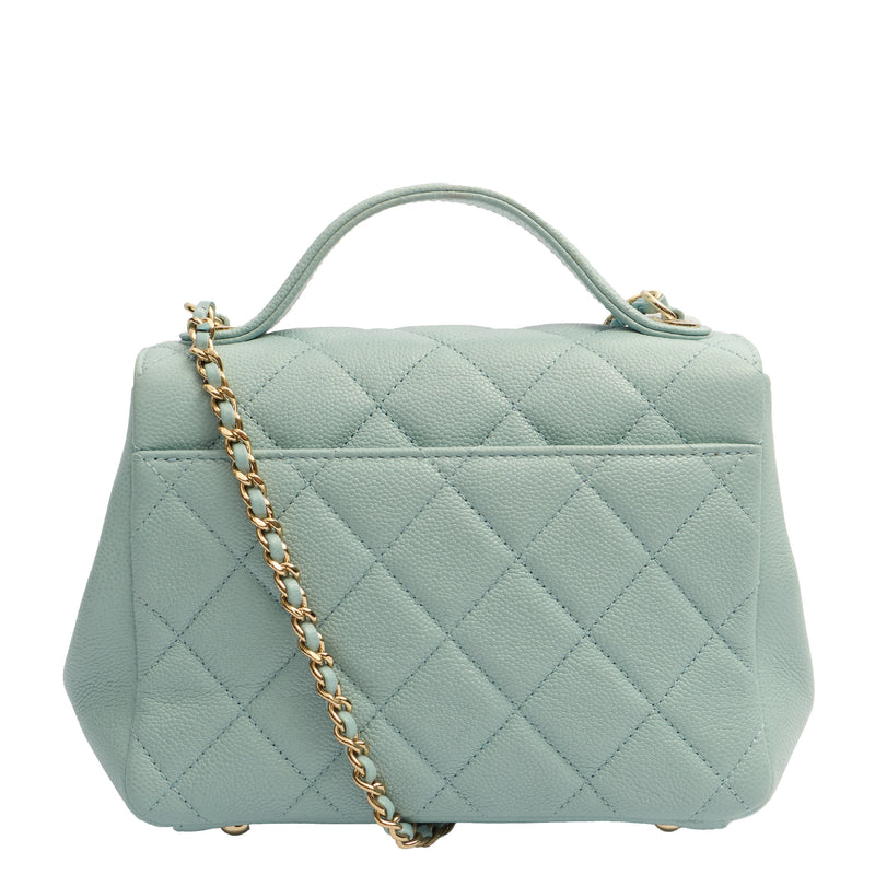 Picture of Chanel Top Handle Business Affinity Flap Bag in Blue, Caviar Leather