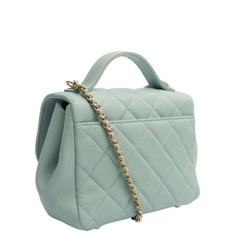 Picture of Chanel Top Handle Business Affinity Flap Bag in Blue, Caviar Leather