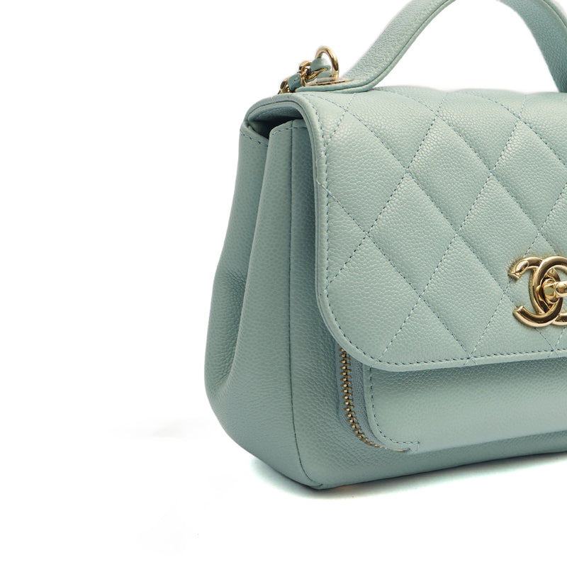 Picture of Chanel Top Handle Business Affinity Flap Bag in Blue, Caviar Leather