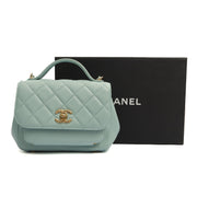 Picture of Chanel Top Handle Business Affinity Flap Bag in Blue, Caviar Leather