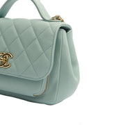 Picture of Chanel Top Handle Business Affinity Flap Bag in Blue, Caviar Leather