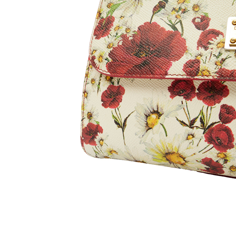 Picture of Dolce & Gabbana Top Handle Sicily in White, Leather